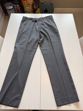 Banana Republic Men's Gray Dress Pants - Tailored Straight Leg